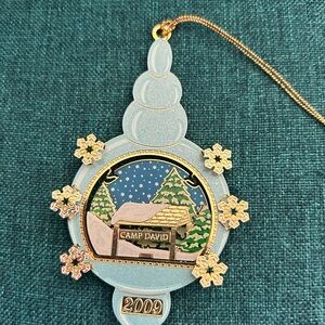 DC themed collectible Camp David ornament